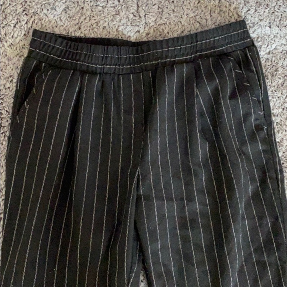 black trousers